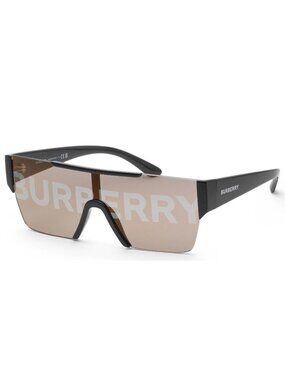 NEW BURBERRY BE4291 3001/G SHIELD SUNGLASSES BROWN